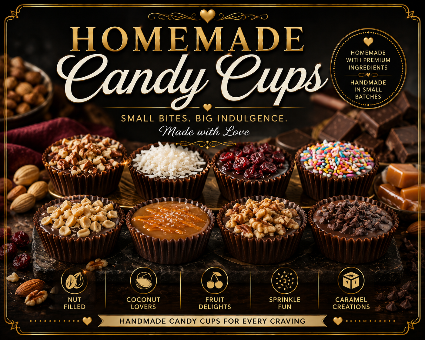 Homemade Candy Cups from Snack Happy
