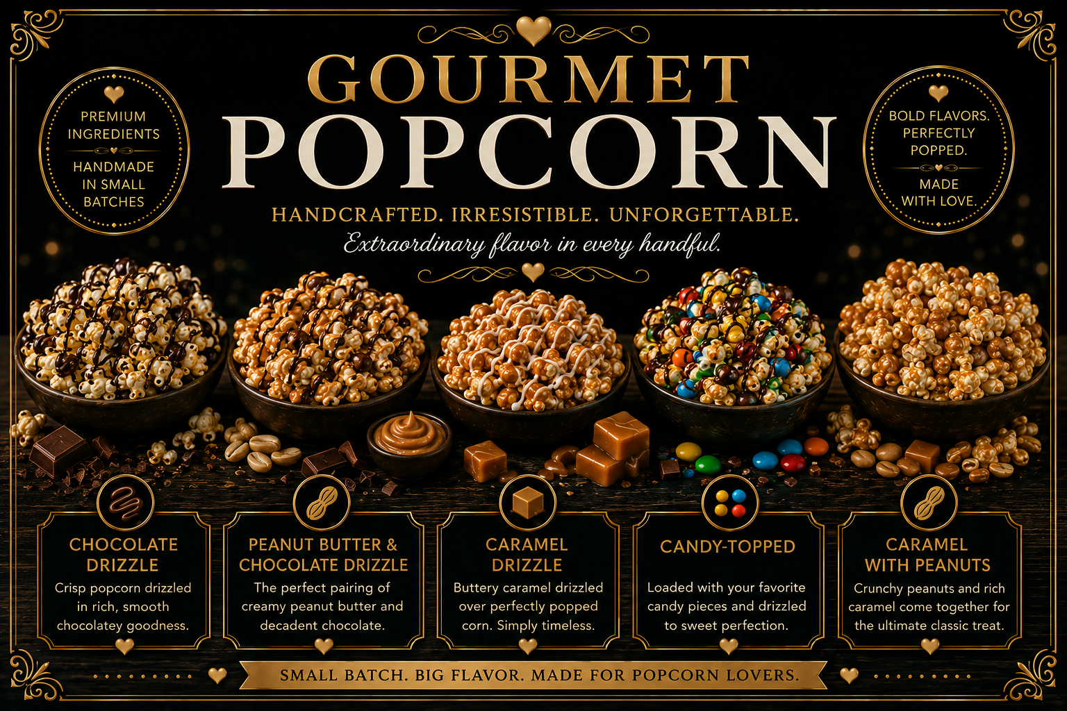 Gourmet Popcorn from Snack Happy